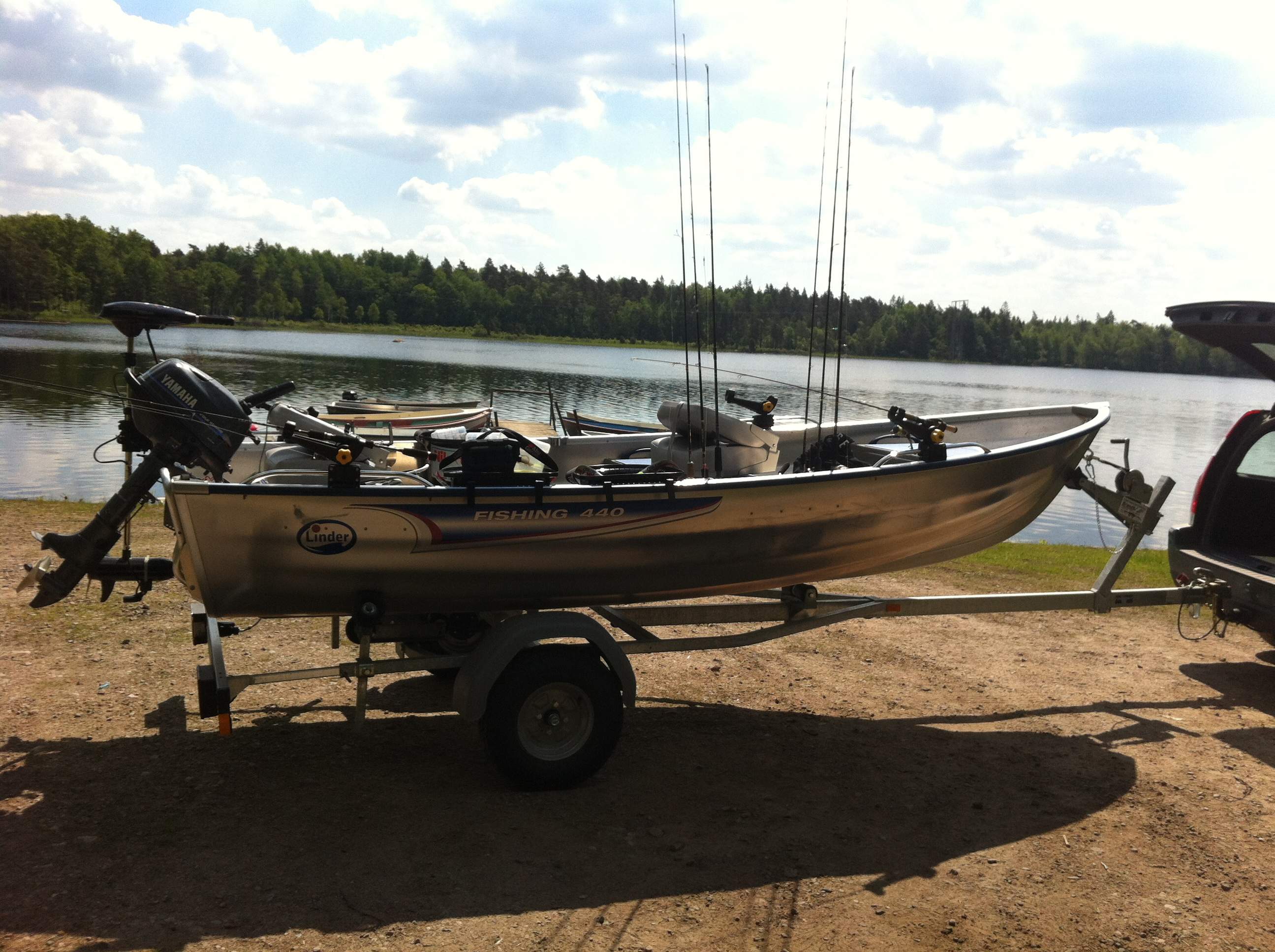 Trollingspöhållare  Tillbehör till fiskebåt - Linder Aluminium boats