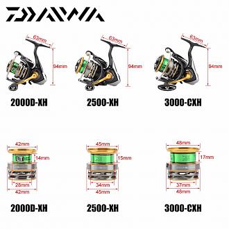 Click image for larger version  Name:	DAIWA-EXCELER-LT-1000DXH-2000DXH-2500DXH-3000CXH-4000DCXH-5000DCXH-6000DH-Spinning-Fishing-Reel-High-Gear-Ratio.jpg Views:	0 Size:	138,4 KB ID:	2588946